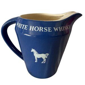 White Horse Whisky Jug Wade pottery England Vintage Ceramic Barware